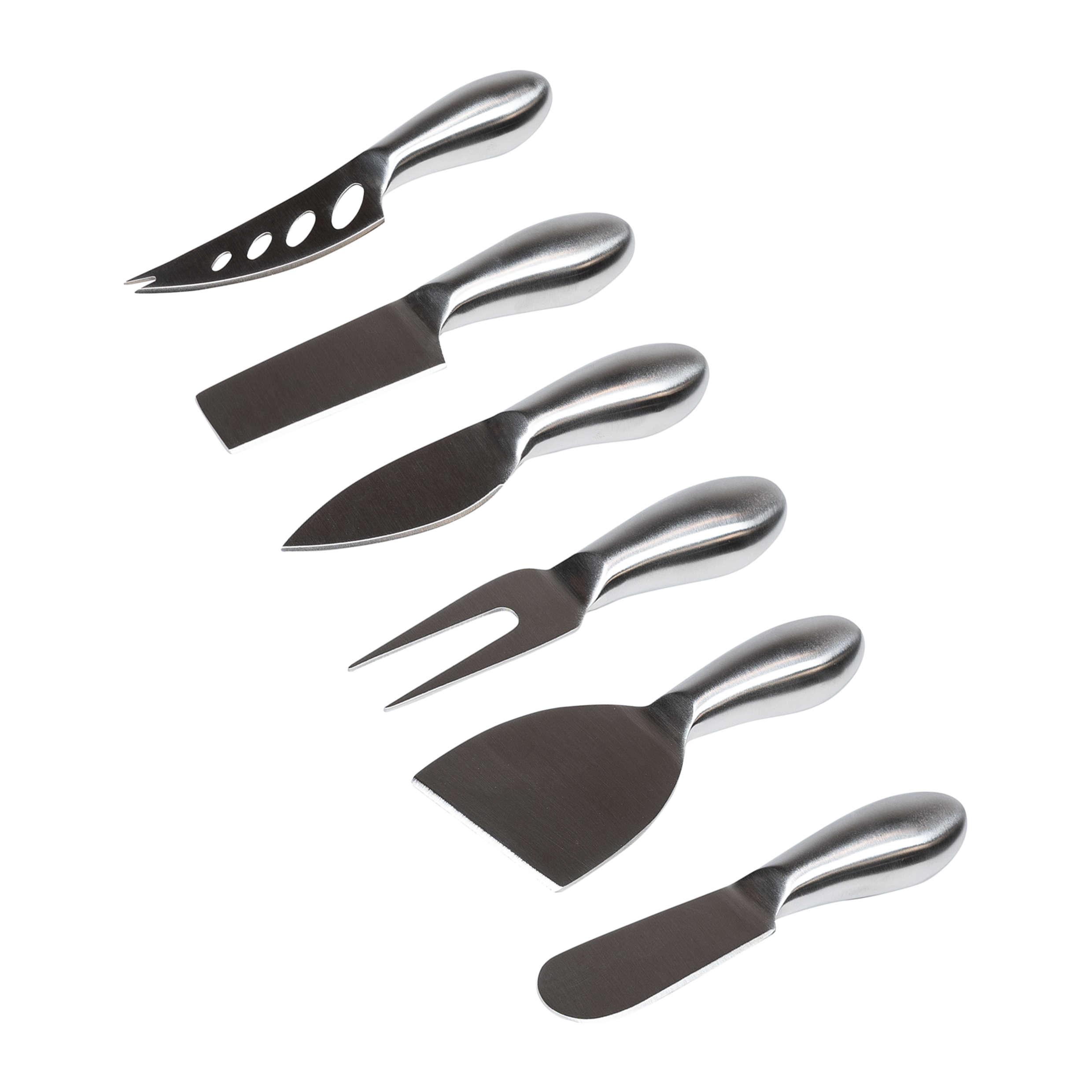 Krumble Kaasmessen set van 6 - RVS