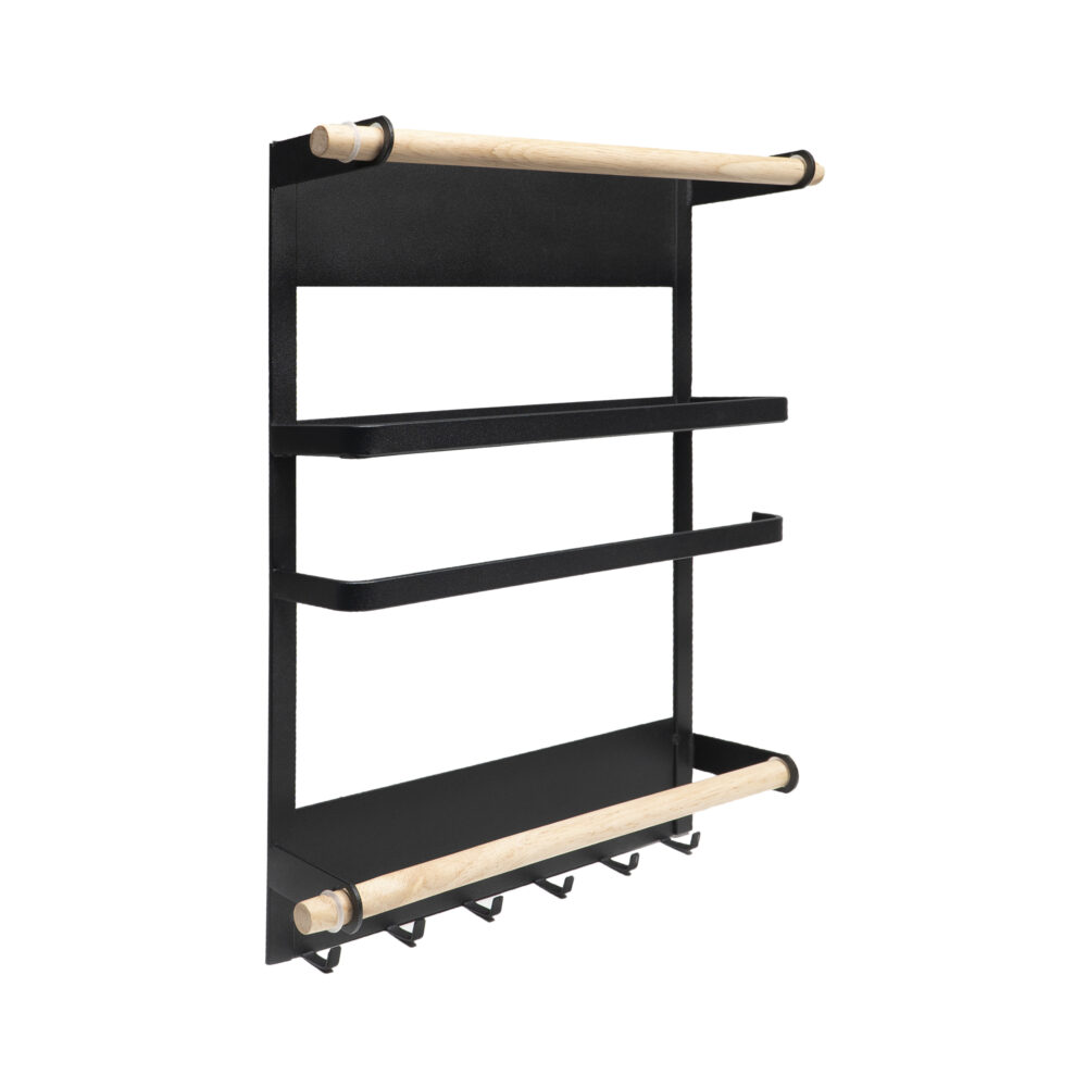 QUVIO Keukenrek – Magneetstrip – Zwart