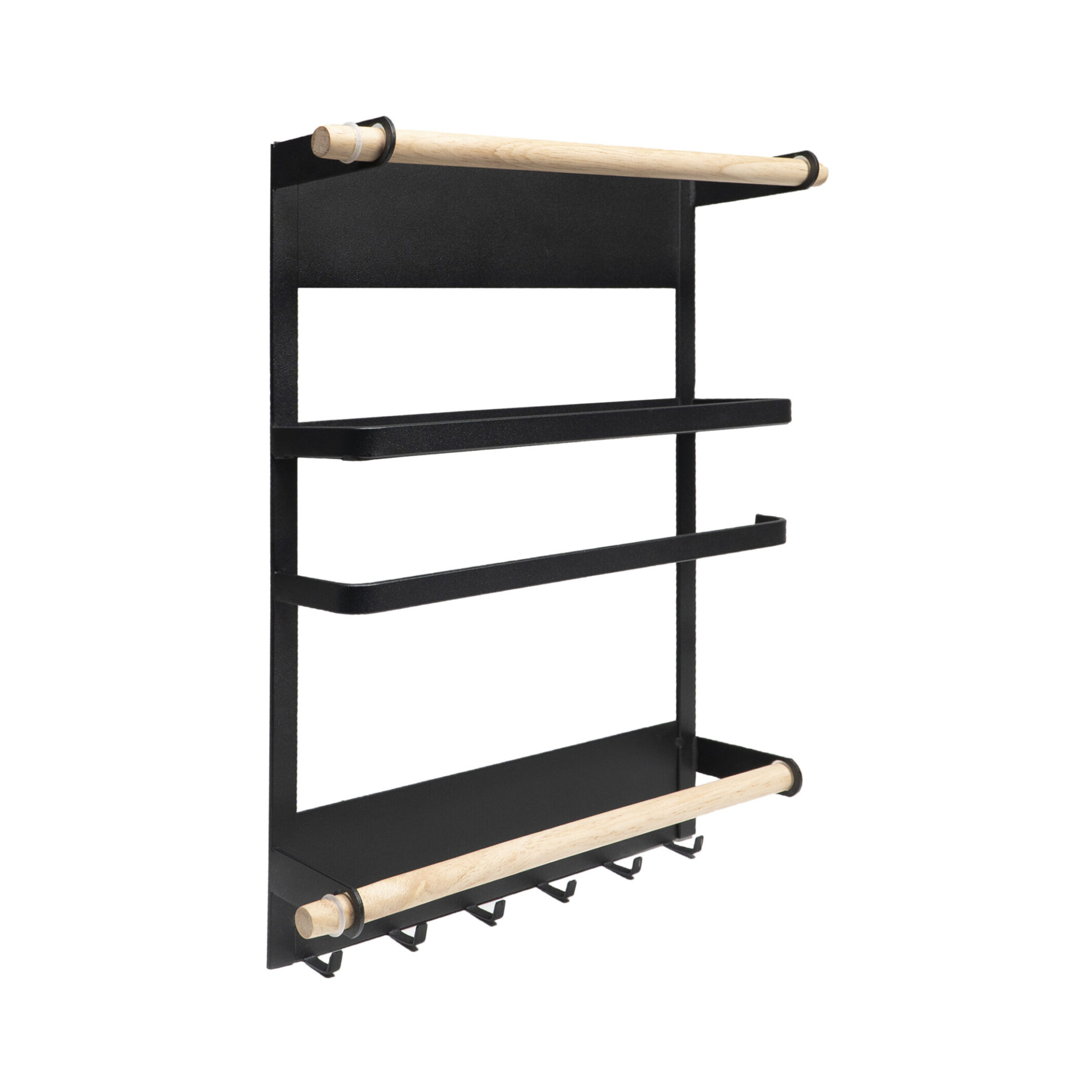 QUVIO Keukenrek - Magneetstrip - Zwart