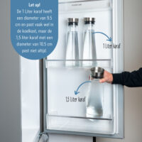 Krumble glazen water karaf – 1 liter