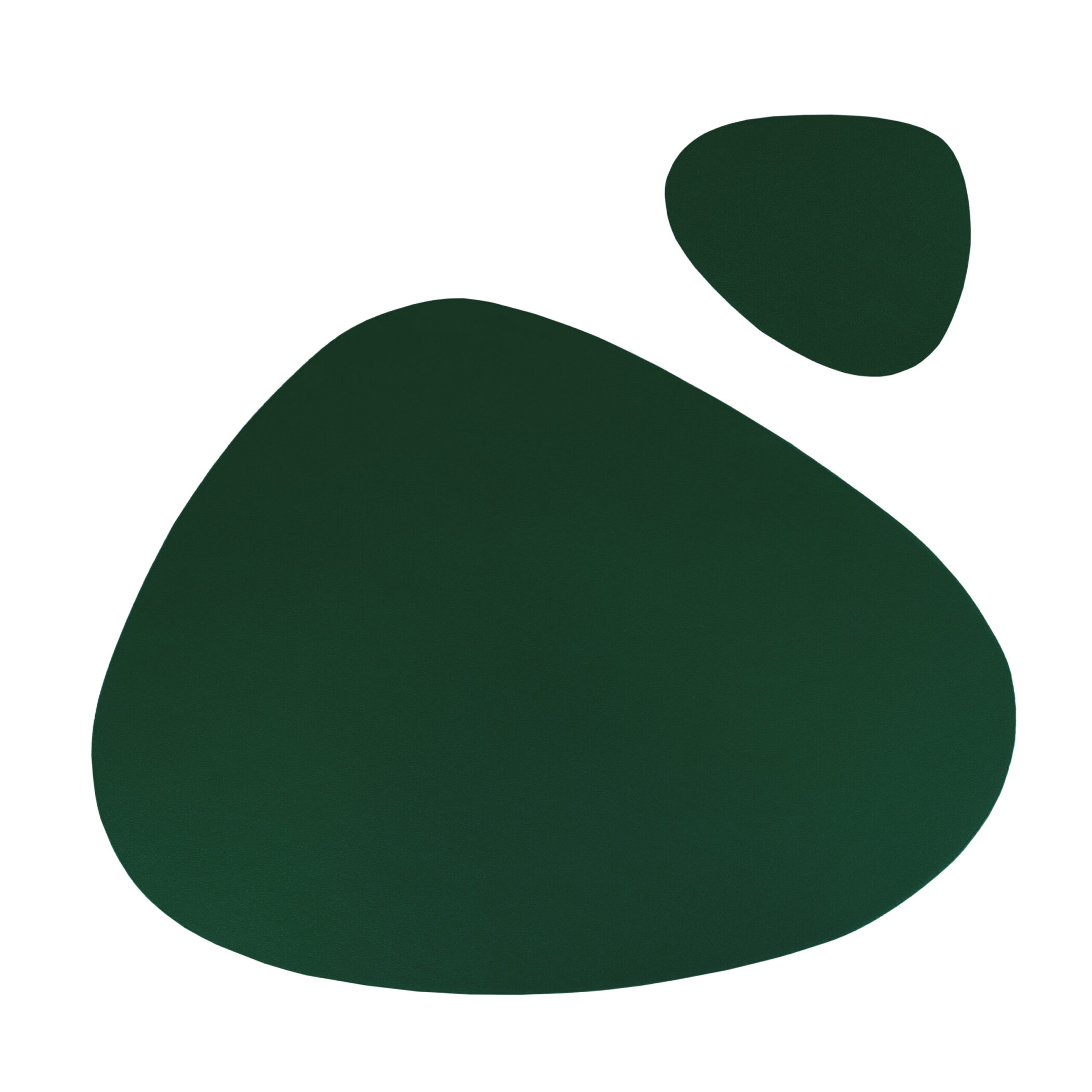 Krumble Placemat en onderzetter set - PU Leer - Groen
