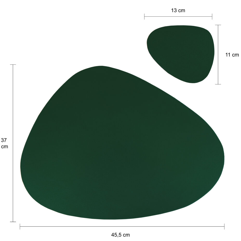 afmetingen groene placemat