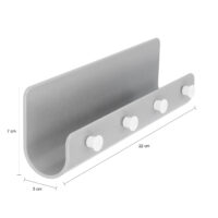 afmetingen sleutelrekje