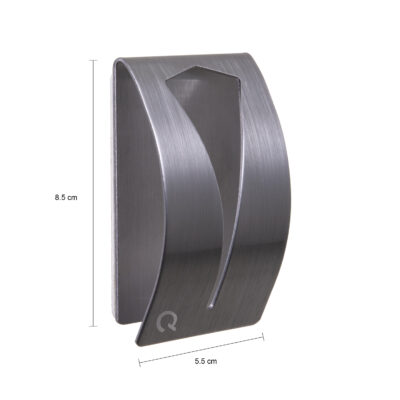 QUVIO Handdoekhouder met plakstrip – RVS – Zilver