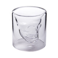 Aretica Shot glaasjes Skull – Echt glas – Set van 4