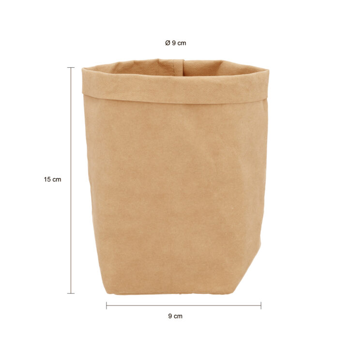 afmetingen kraftpapier plantenzak bruin