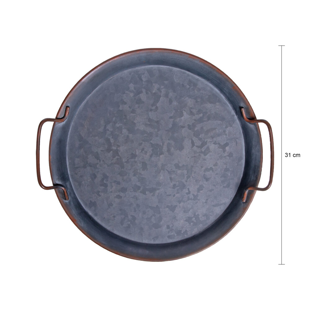 QUVIO Dienblad inclusief handvaten – Diameter 31 cm