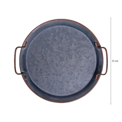 QUVIO Dienblad inclusief handvaten – Diameter 31 cm