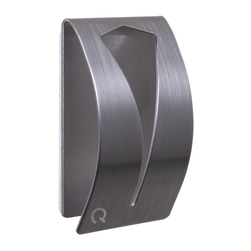 QUVIO Handdoekhouder met plakstrip – RVS – Zilver