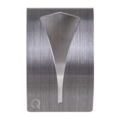 QUVIO Handdoekhouder met plakstrip – RVS – Zilver