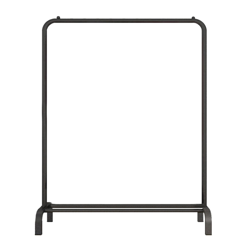 QUVIO Kledingrek met schoenen opbergruimte – 40 x 110 x 150 cm – Zwart