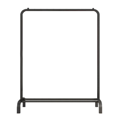 QUVIO Kledingrek met schoenen opbergruimte – 40 x 110 x 150 cm – Zwart