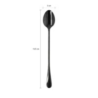 Krumble Latte Macchiato lepels set van 4 – Zwart