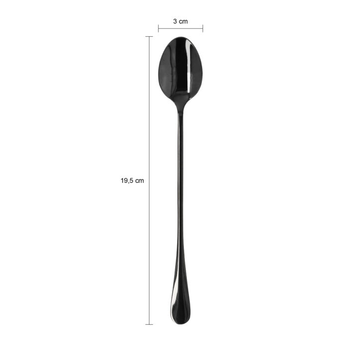 Krumble Latte Macchiato lepels set van 4 – Zwart