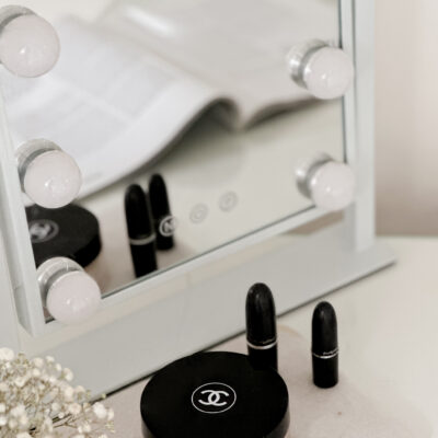 make-up spiegel wit