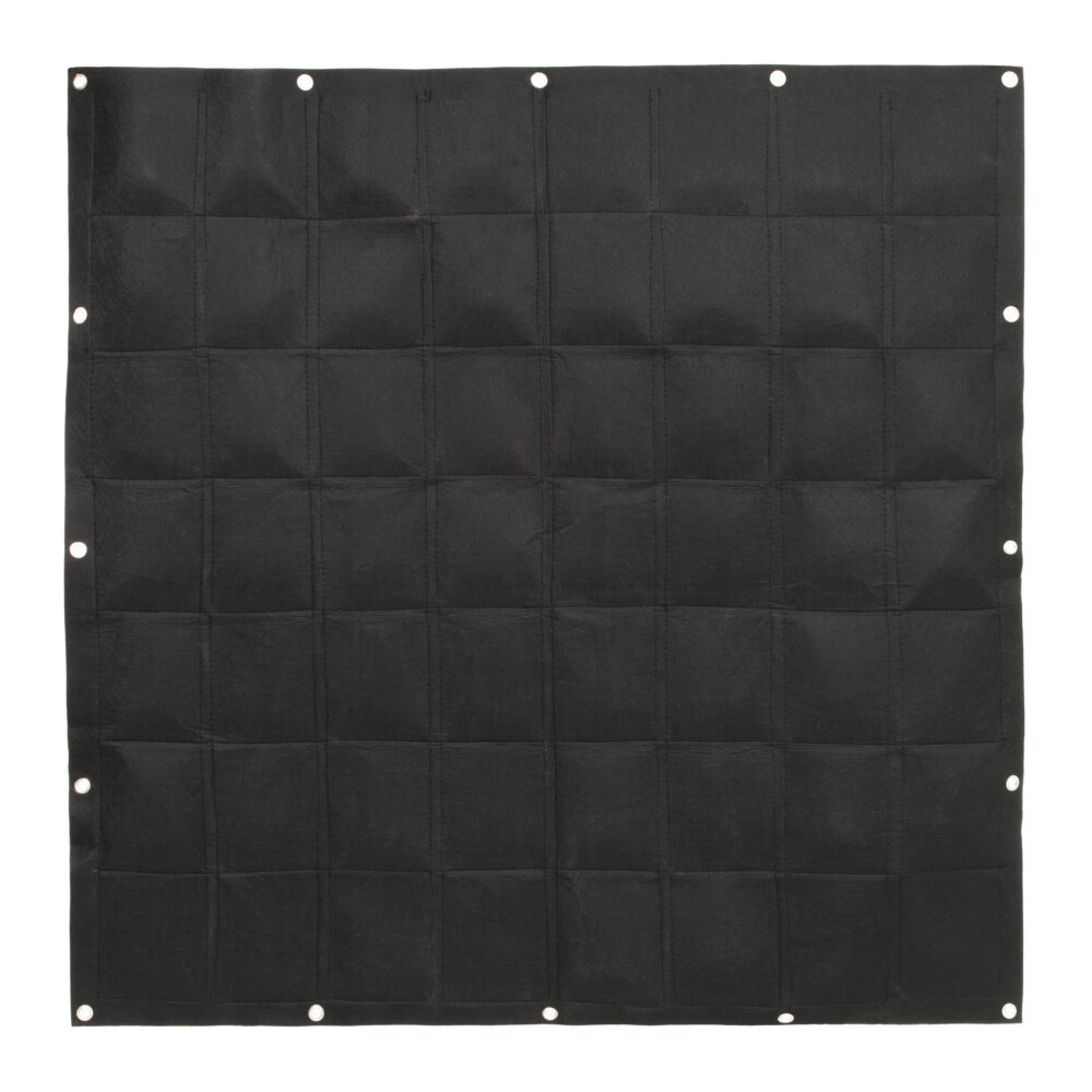QUVIO Verticale tuin met 56 vakjes voor aan de muur – 100 x 100 cm