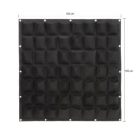 QUVIO Verticale tuin met 56 vakjes voor aan de muur – 100 x 100 cm