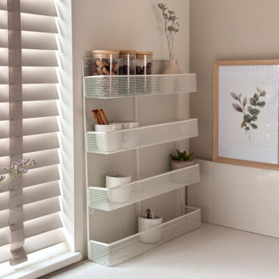 QUVIO Kruidenrek ophangbaar – Wit