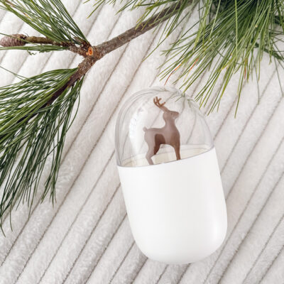 LYVION Wattenstaafjeshouder met hertje – Wit