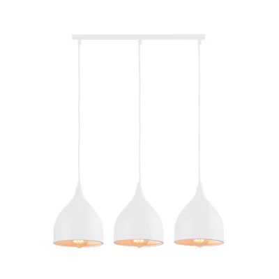 witte hanglamp met 3 lichtpunten