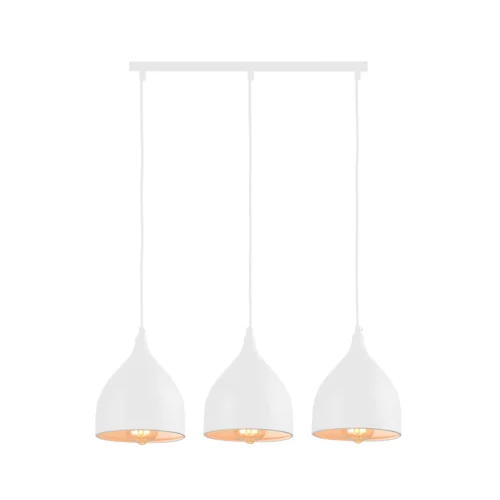 witte hanglamp met 3 lichtpunten