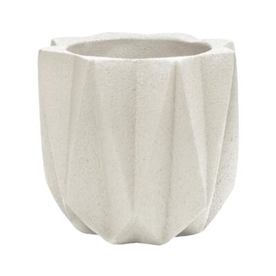 bloempot lichtgrijs cement QUVIO