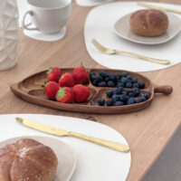 Krumble Serveerplank – Bladvorm – Hout