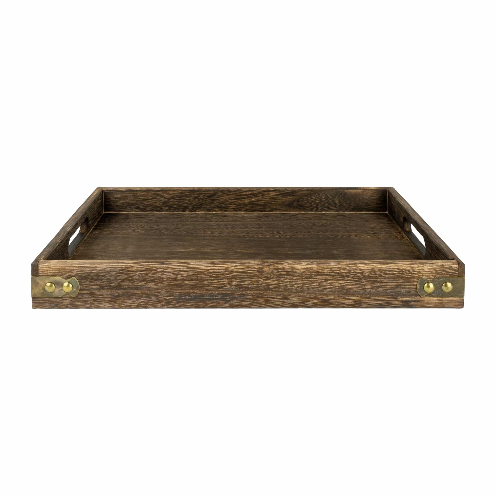 Houten dienblad met handvatten