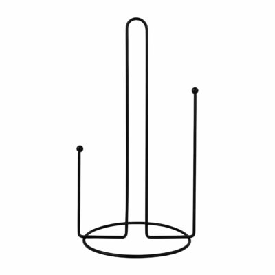 zwarte staande keukenrolhouder