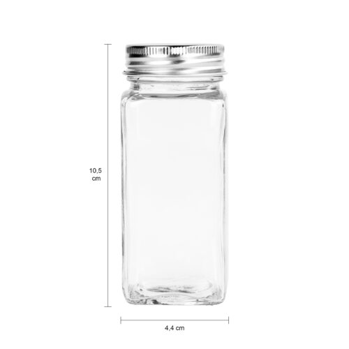 Krumble Kruidenpotjes set van 10 – Glas – 120 ml – Met deksel
