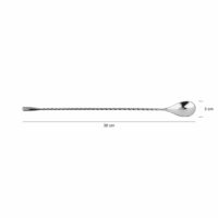 Krumble barlepel zilver