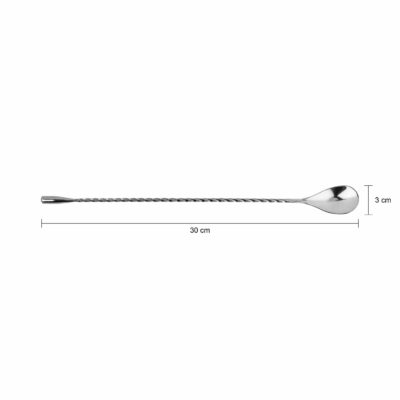 Krumble barlepel zilver