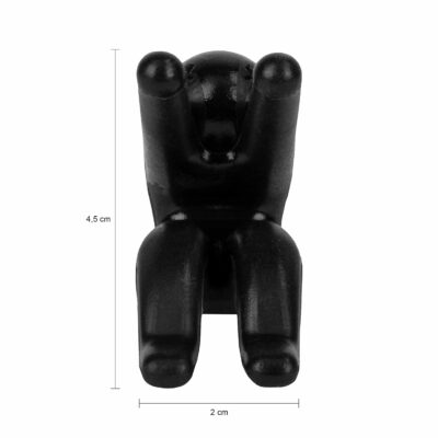 Zwarte pannendekselhouder siliconen