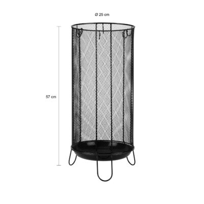 zwarte paraplubak draadstaal