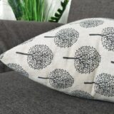 gevuld sierkussen beige boom