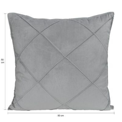 Gevulde kussen grijs