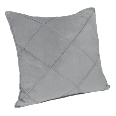 Grijze sierkussen geruit