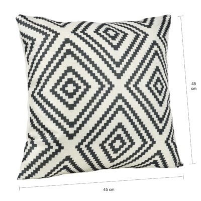 gevuld sierkussen ruit patroon