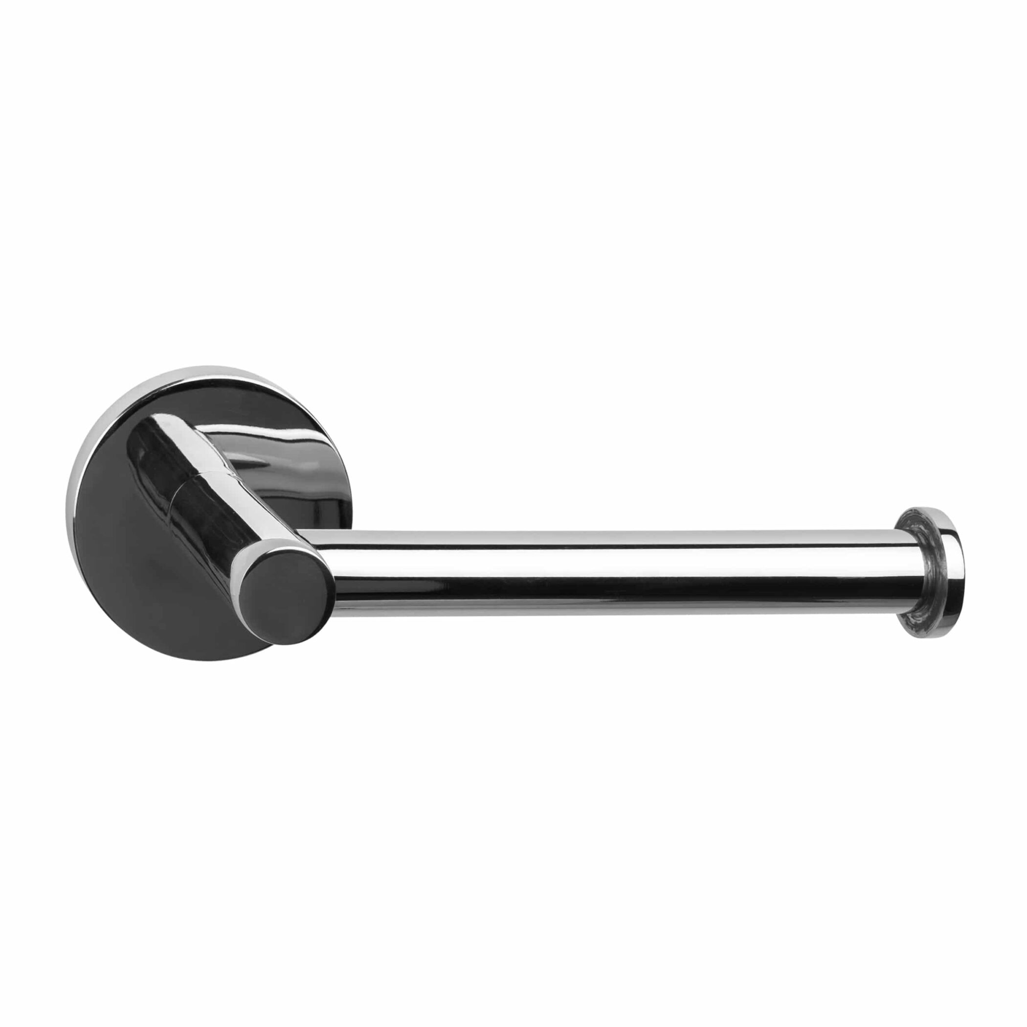 QUVIO Toiletrolhouder - RVS - 6 x 16 x 8 cm - Zilver