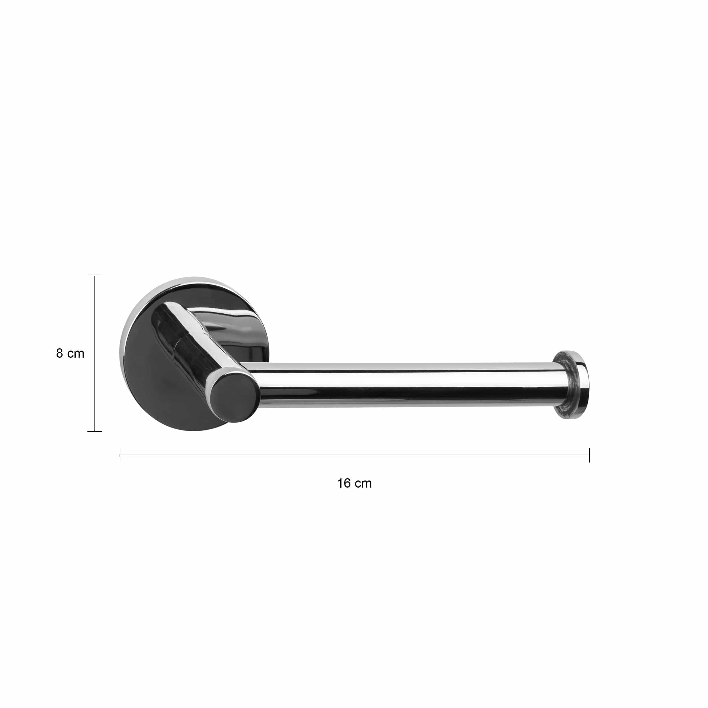 Zilveren toiletrolhouder RVS