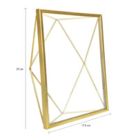 Fotolijst hexagon vorm in gouden kleur