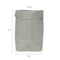 Plantenzak van kraftpapier in het grijs