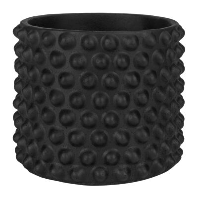 Betonnen bloempot met bolletjes