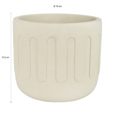 Afmetingen bloempot met druppels