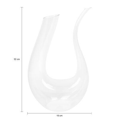 Transparante decanteerkaraf van glas
