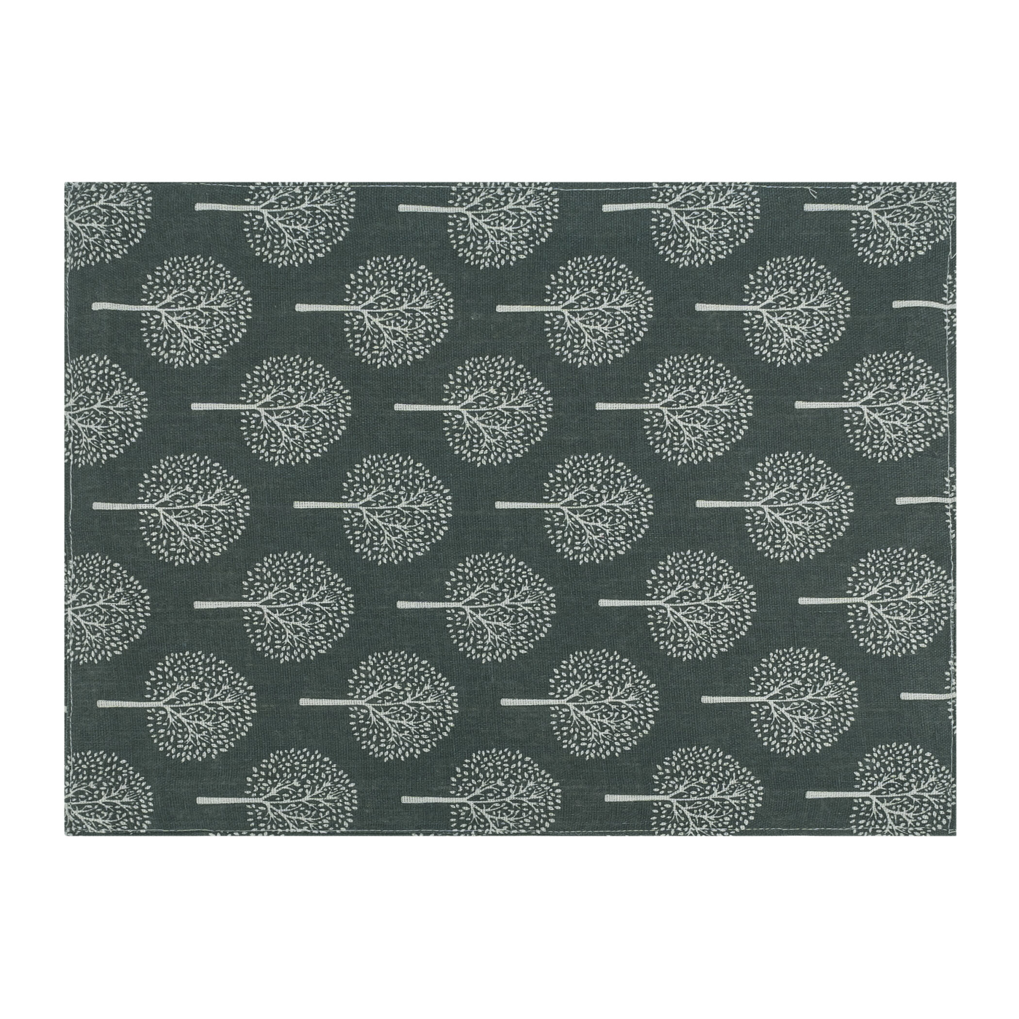 Krumble Placemat - Boom patroon - Katoen - Antraciet