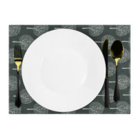 Katoenen placemat met boom patroon