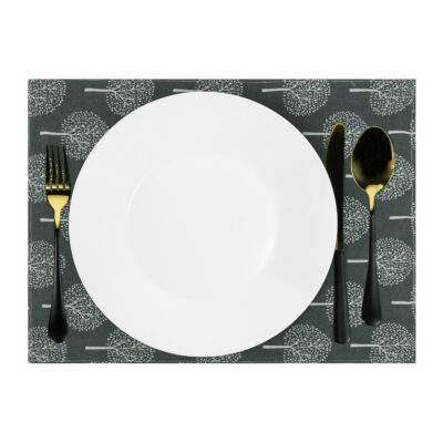 Katoenen placemat met boom patroon