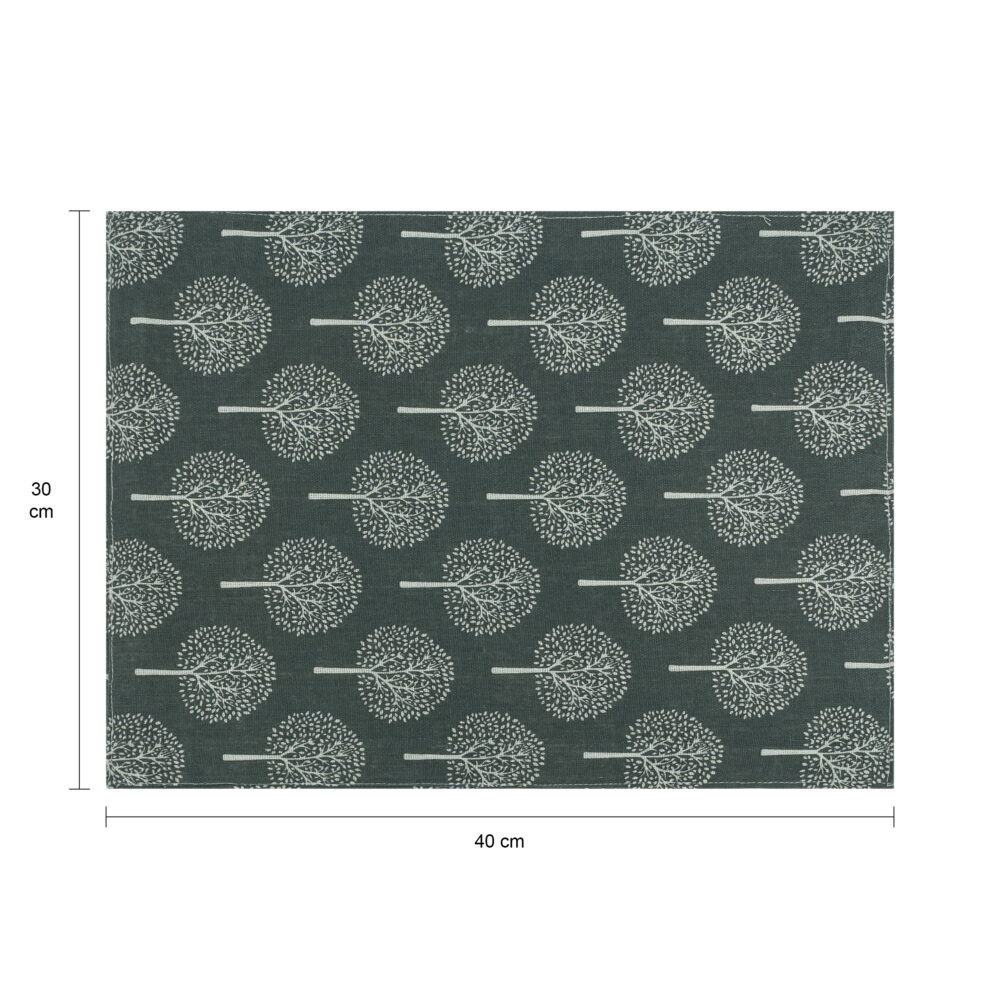 Katoenen placemat met boom patroon