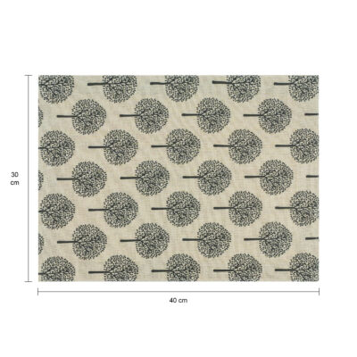 Beige placemat met boom patroon